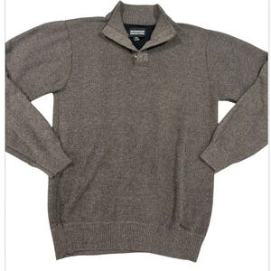 Mountain Expeditions Quarter Button Brown Knit Sweater Men’s Size XXL
